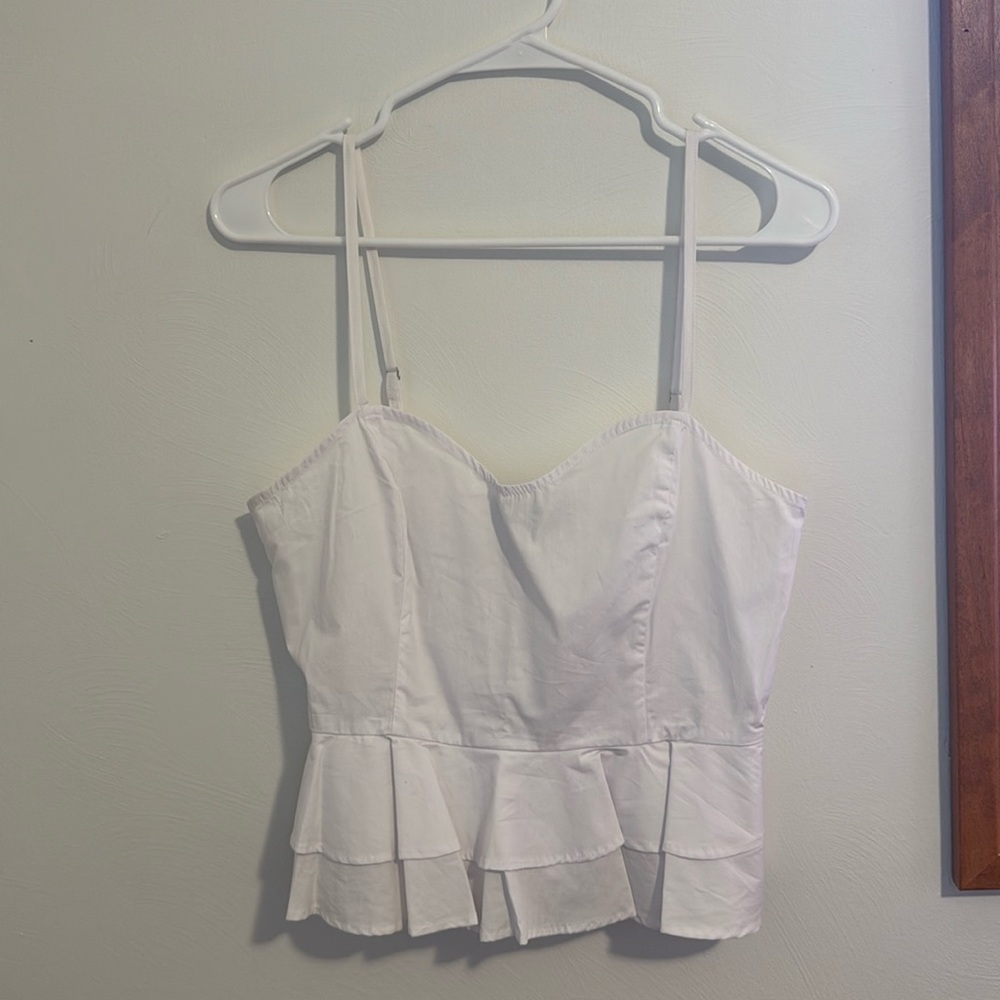 Ruffle blouse crop top